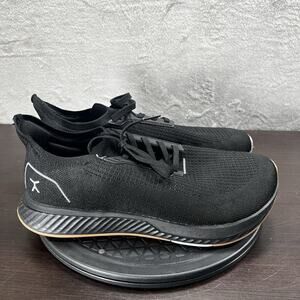 Flux Mens Size 10.5 Adapt Runner Black Gum Running Athletic Barefoot Knit Shoes